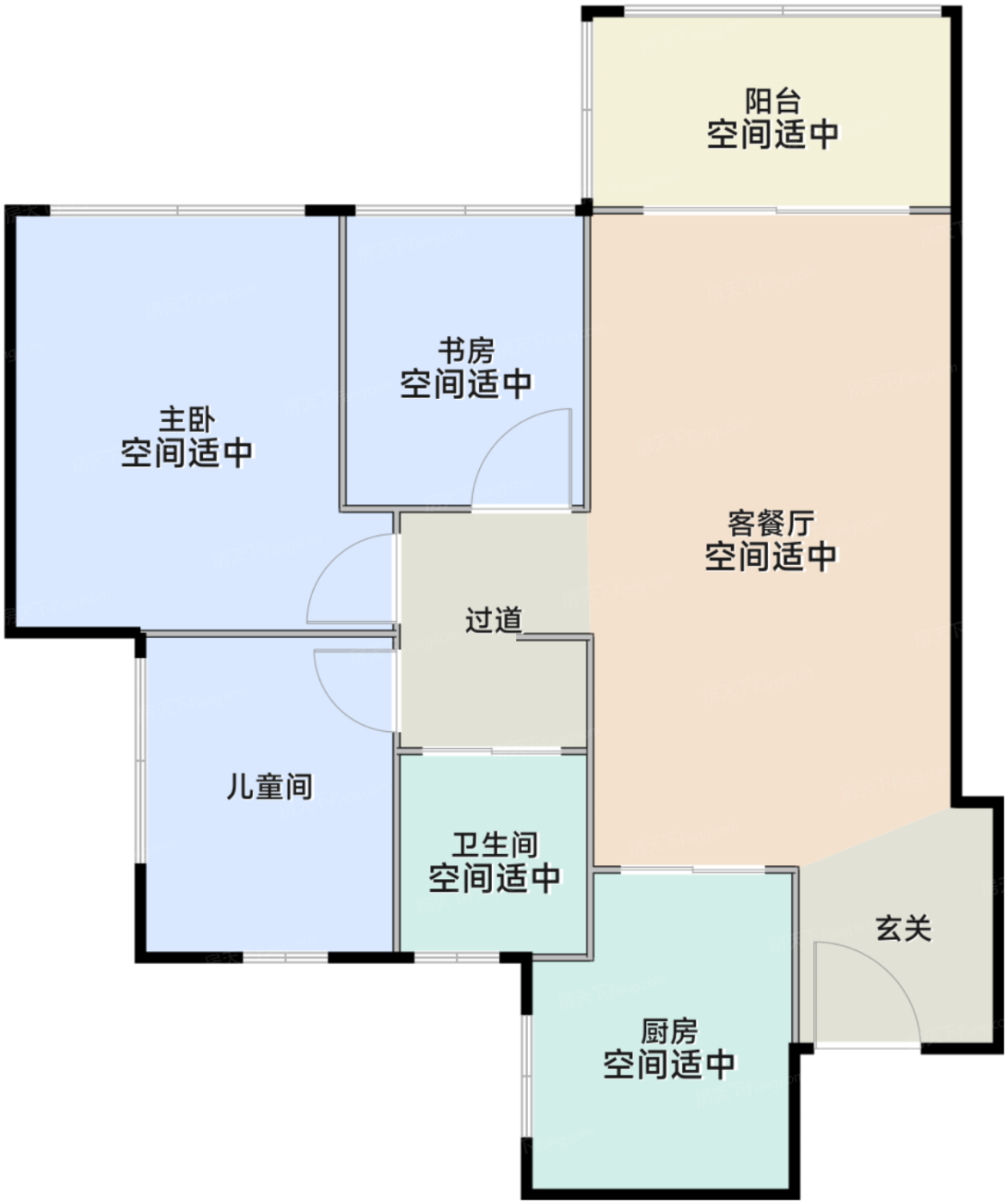 三房两厅一卫（约81㎡）
