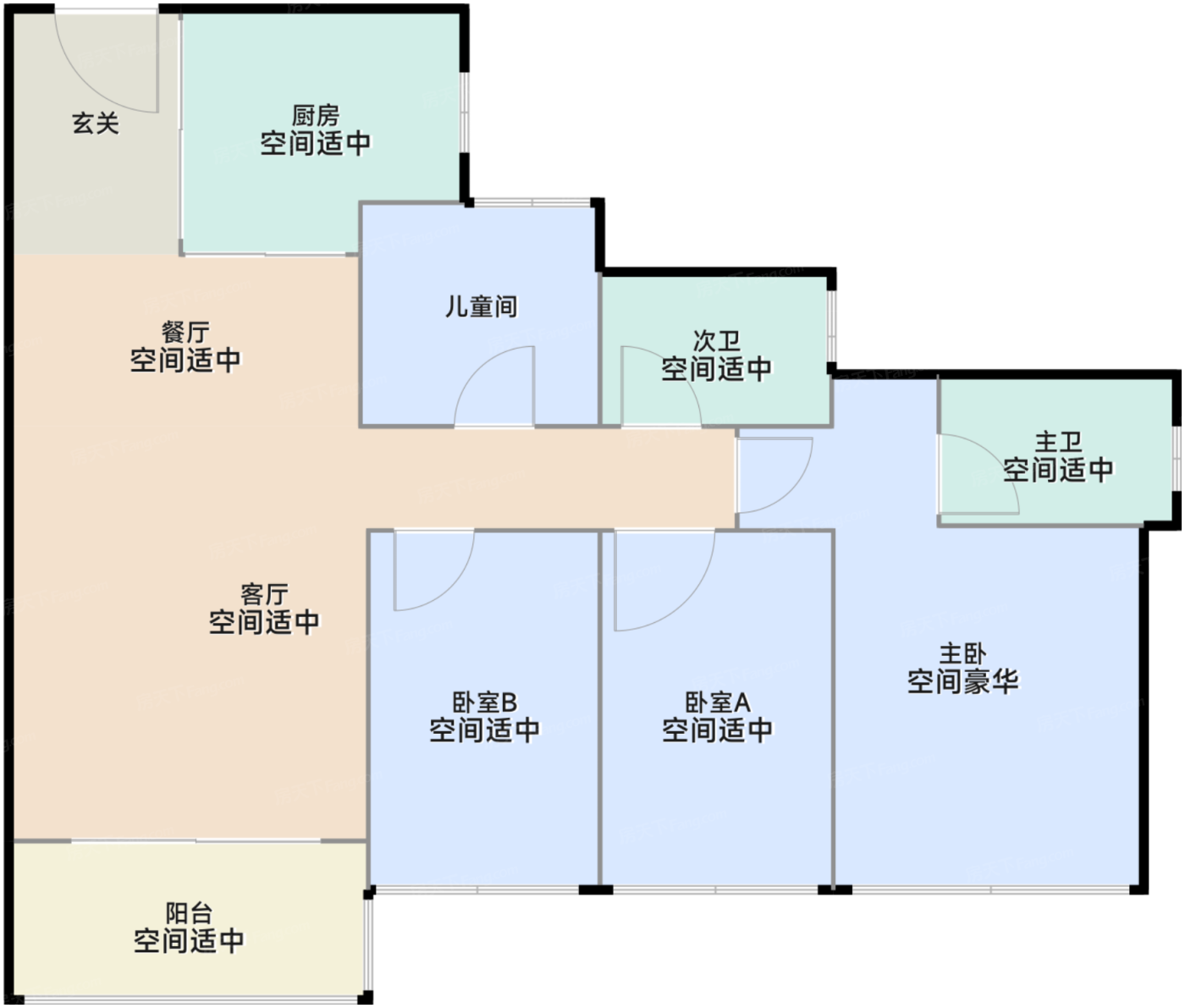 116平四室两厅二卫