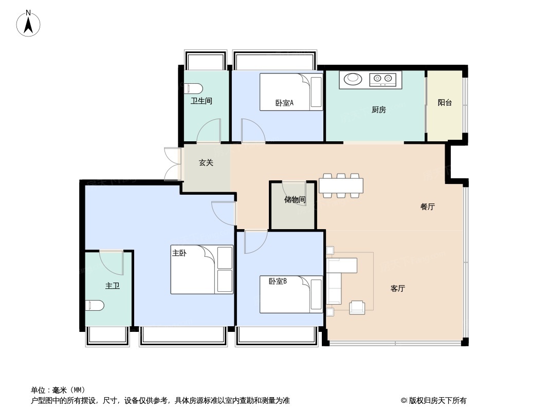143平米（端厅）户型